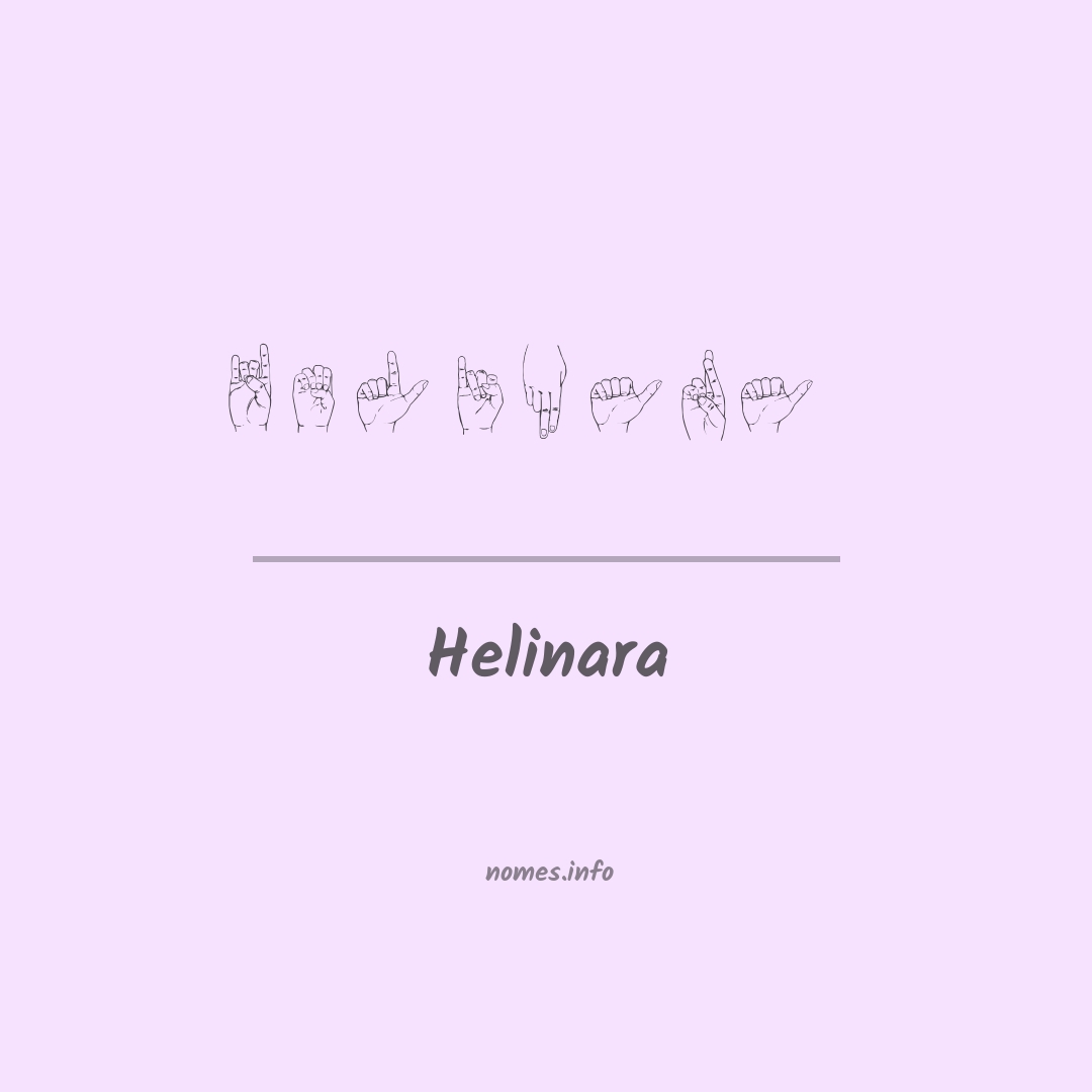 Helinara em Libras