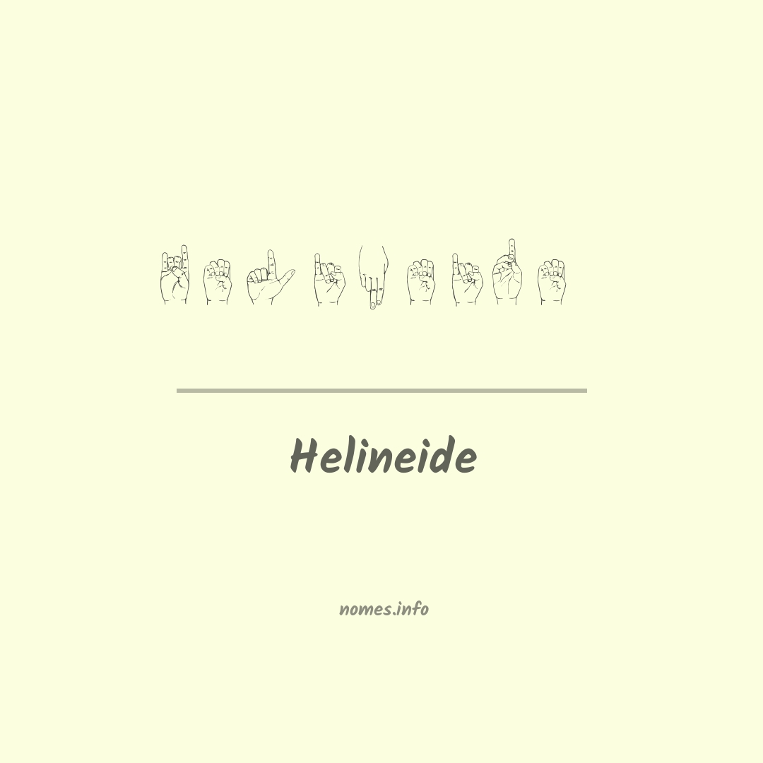 Helineide em Libras
