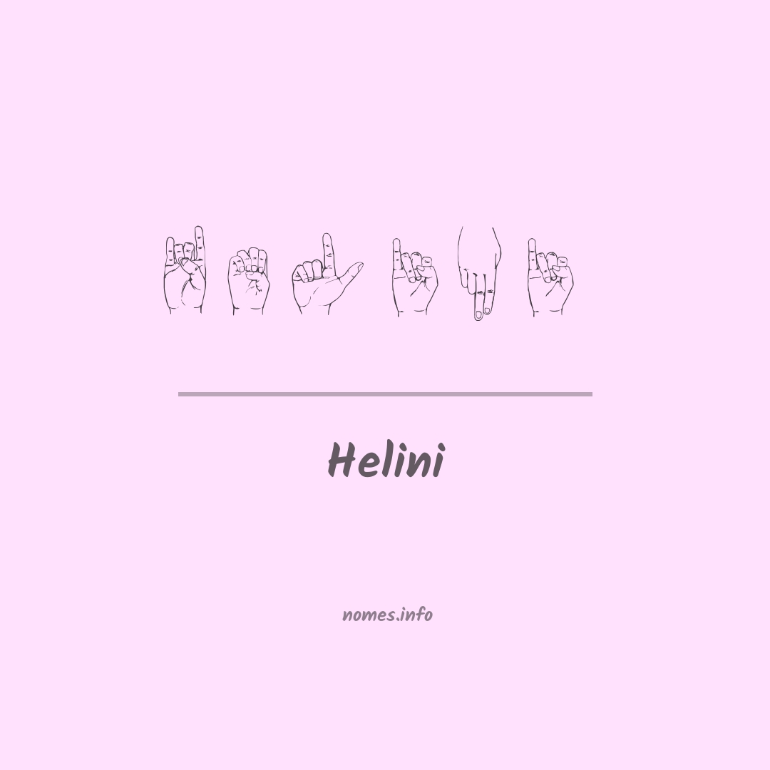 Helini em Libras
