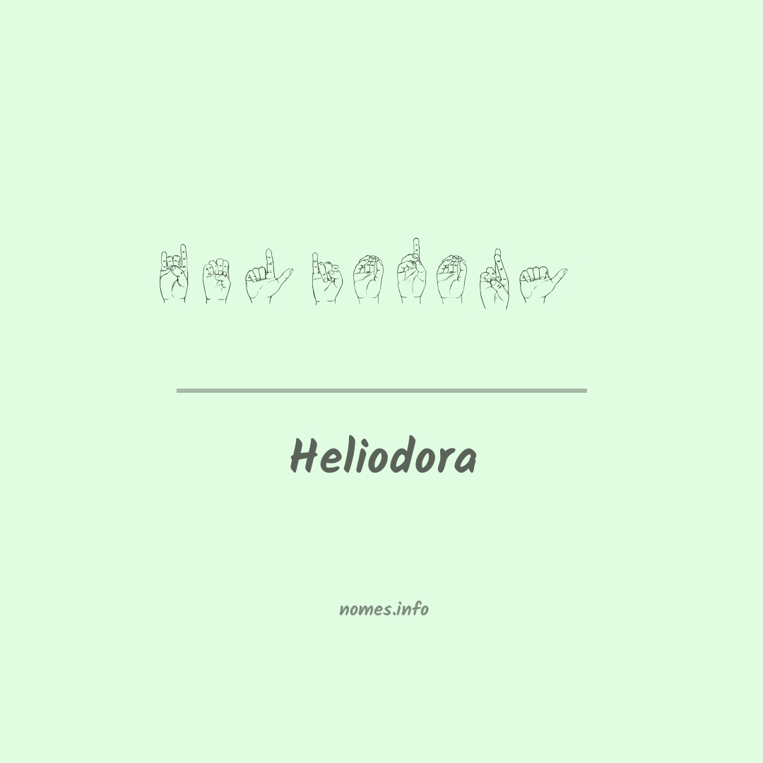 Heliodora em Libras