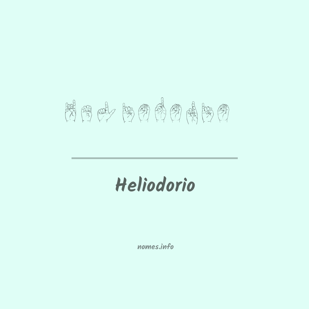 Heliodorio em Libras
