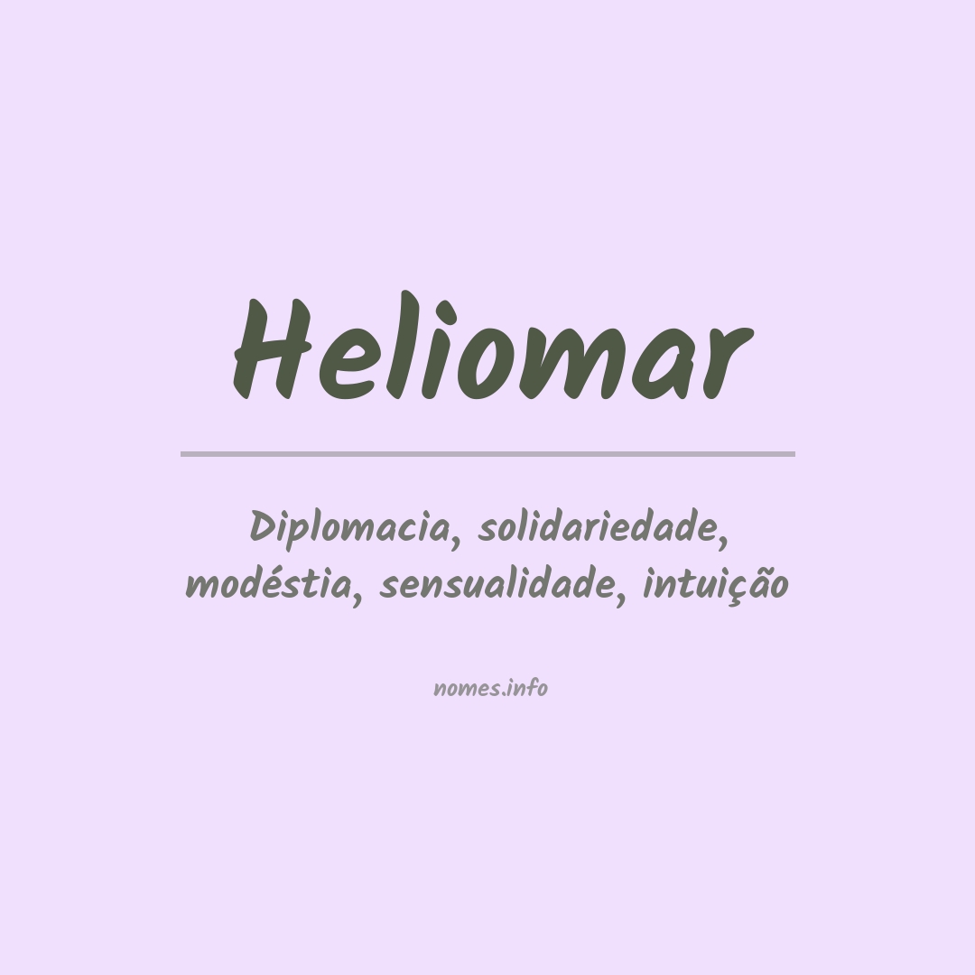 Significado do nome Heliomar