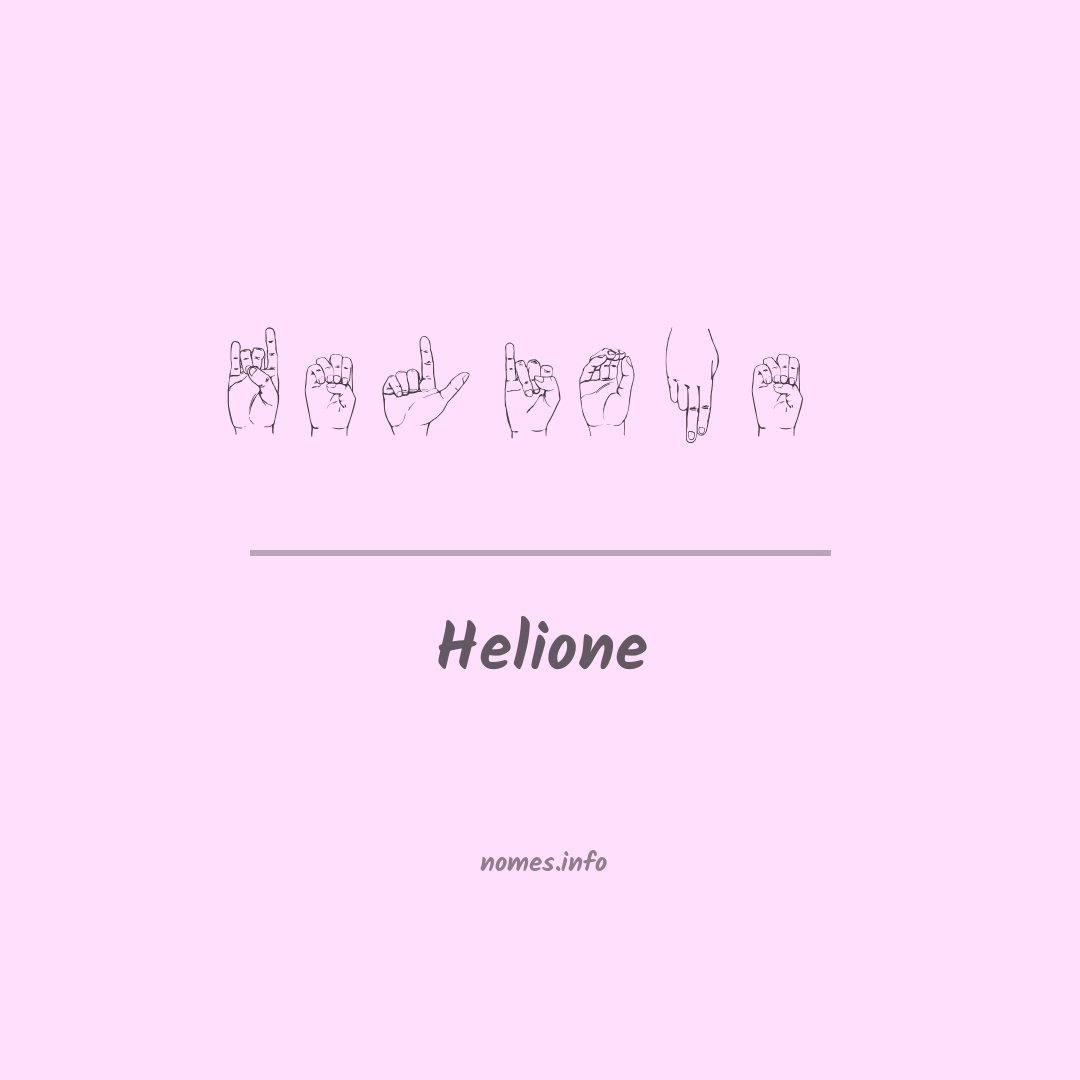 Helione em Libras