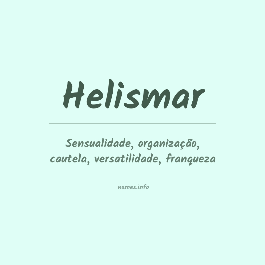 Significado do nome Helismar