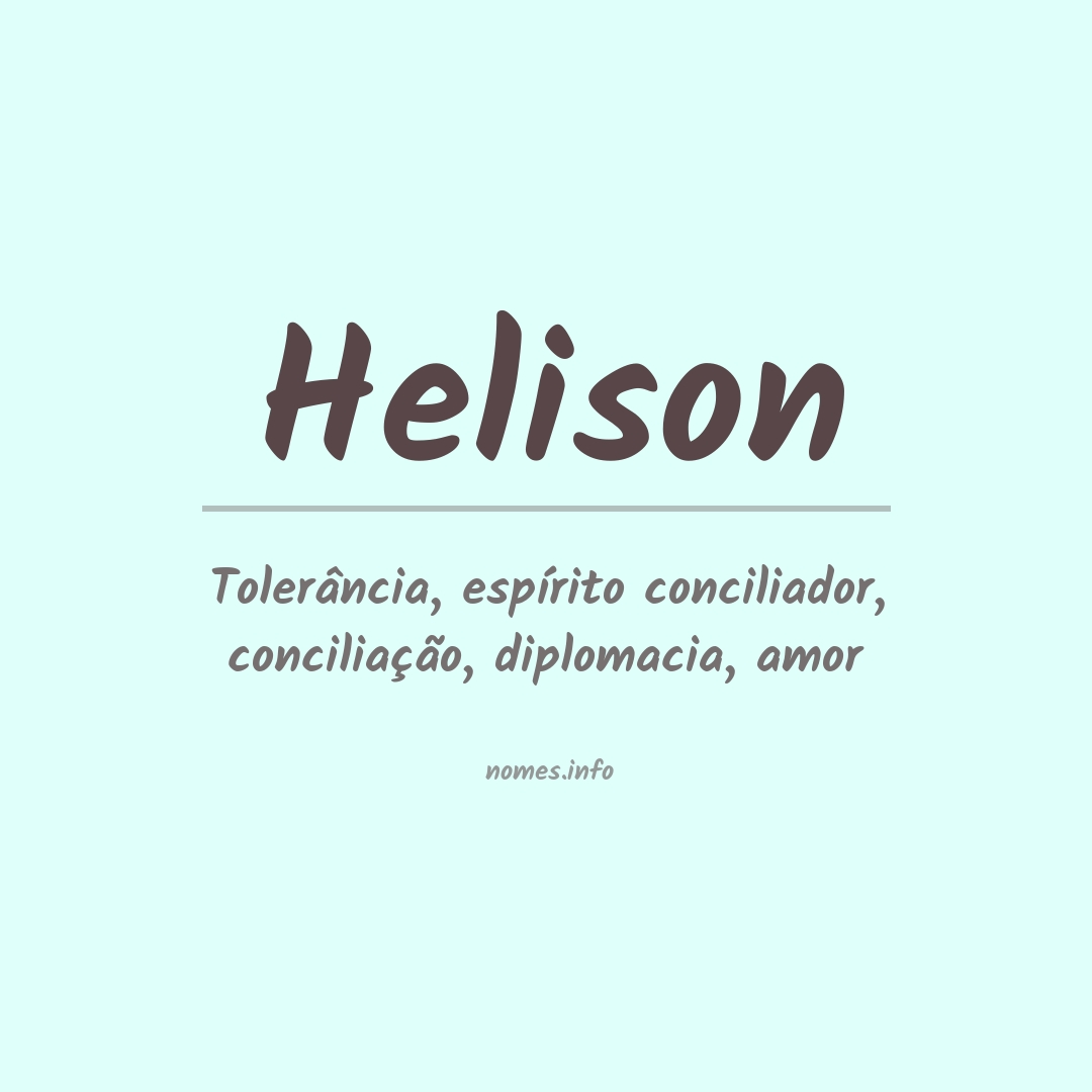 Significado do nome Helison