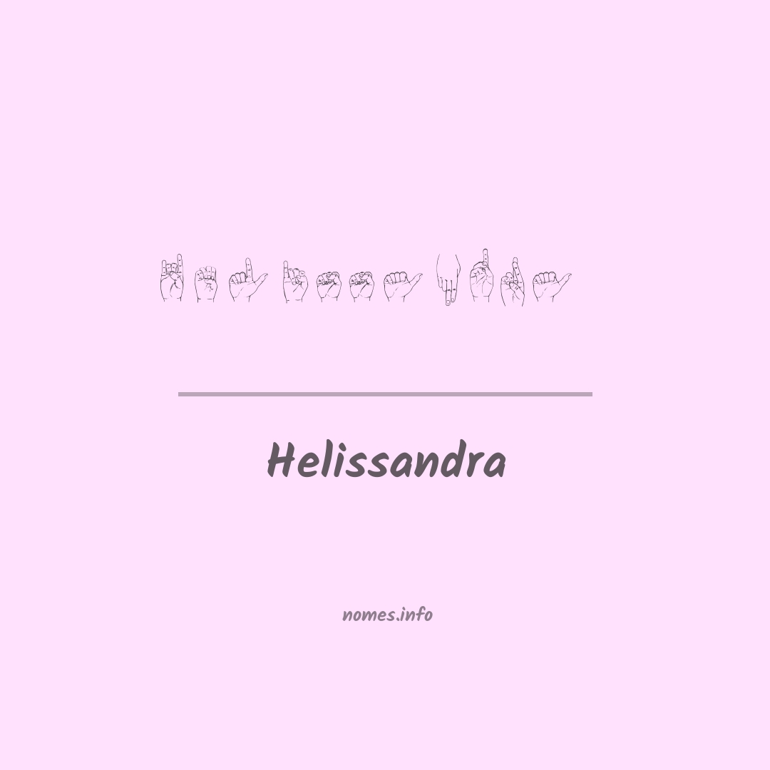 Helissandra em Libras