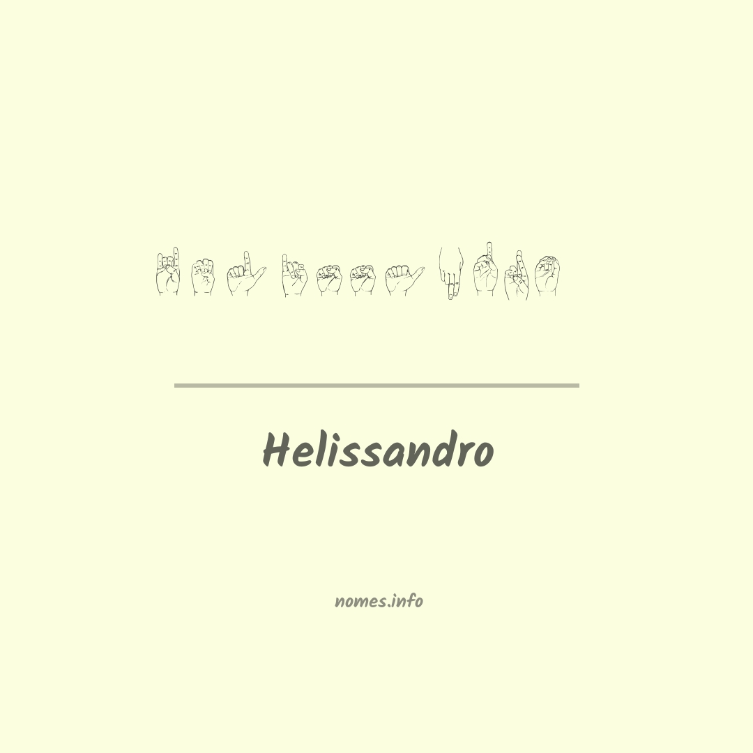 Helissandro em Libras