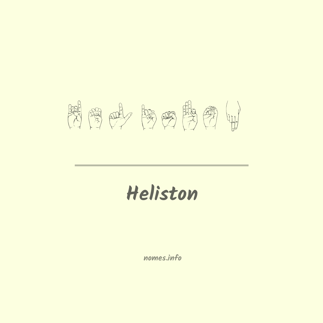 Heliston em Libras