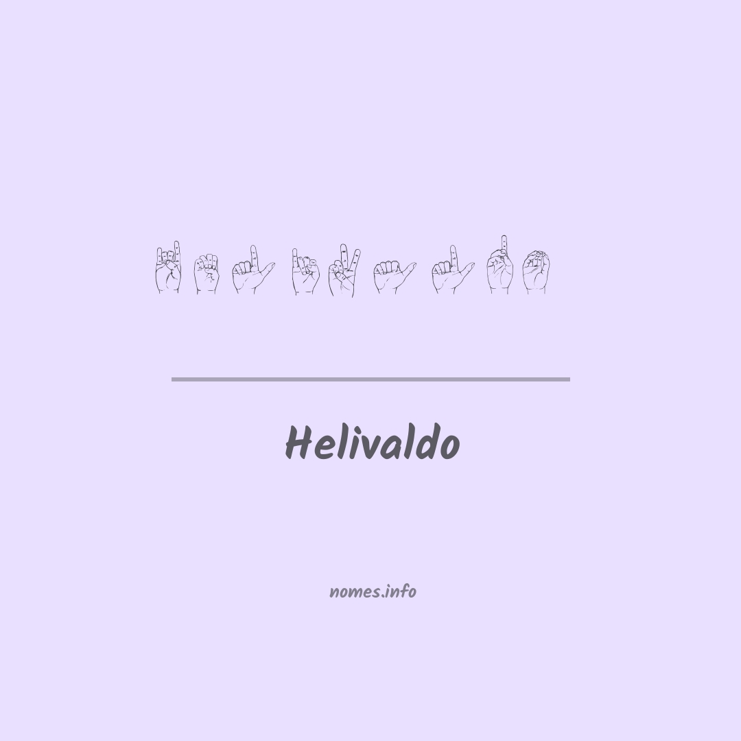 Helivaldo em Libras
