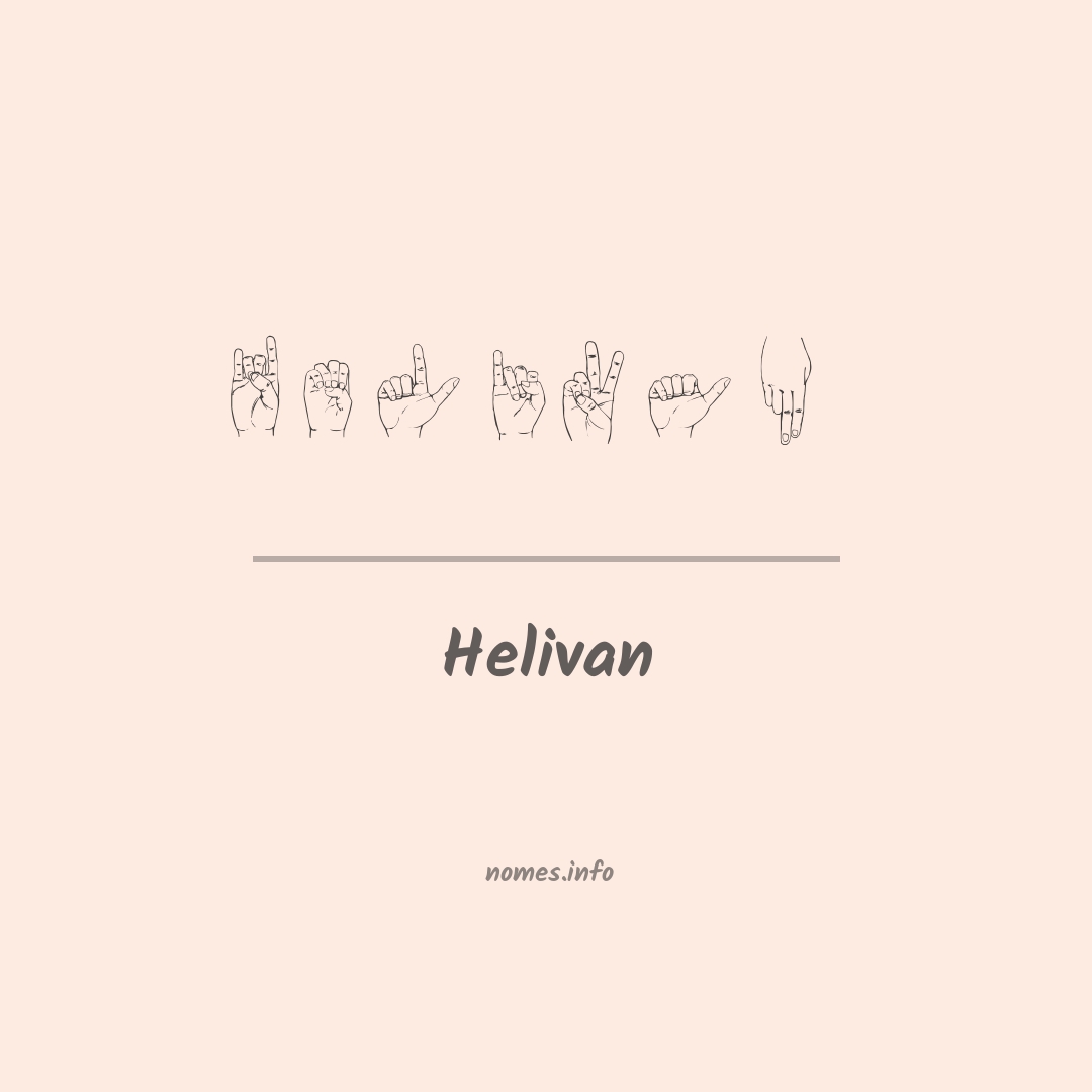 Helivan em Libras