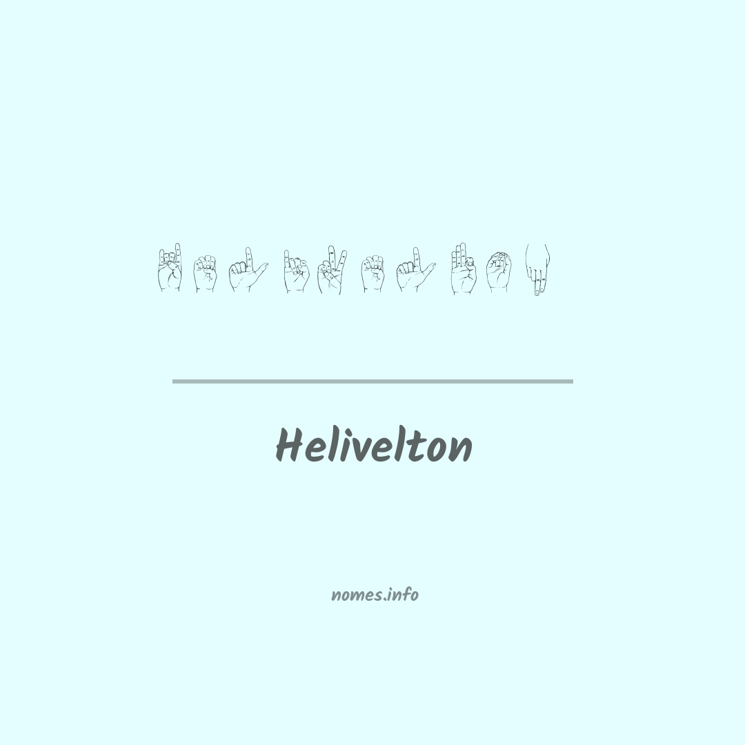 Helivelton em Libras
