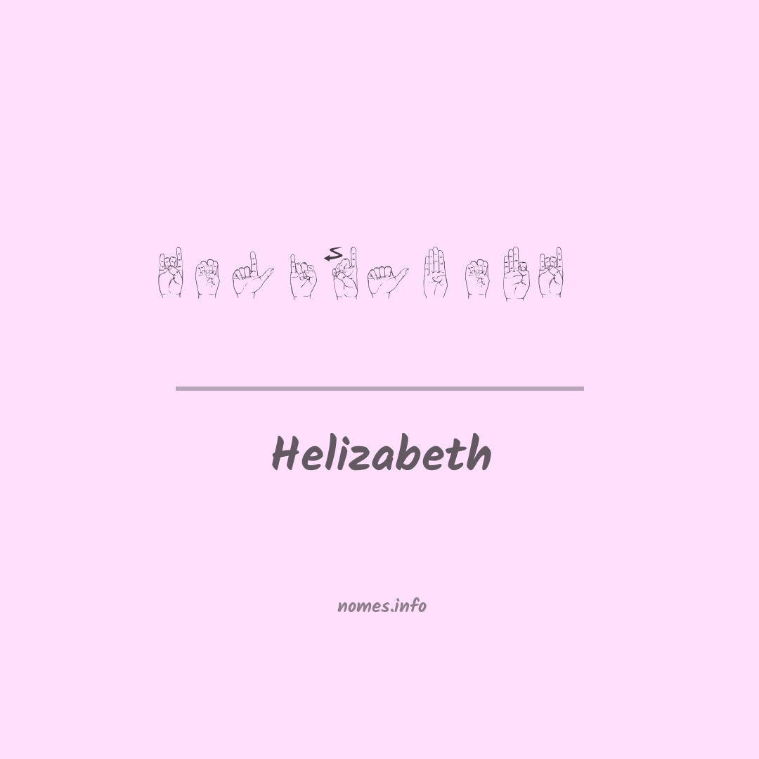 Helizabeth em Libras