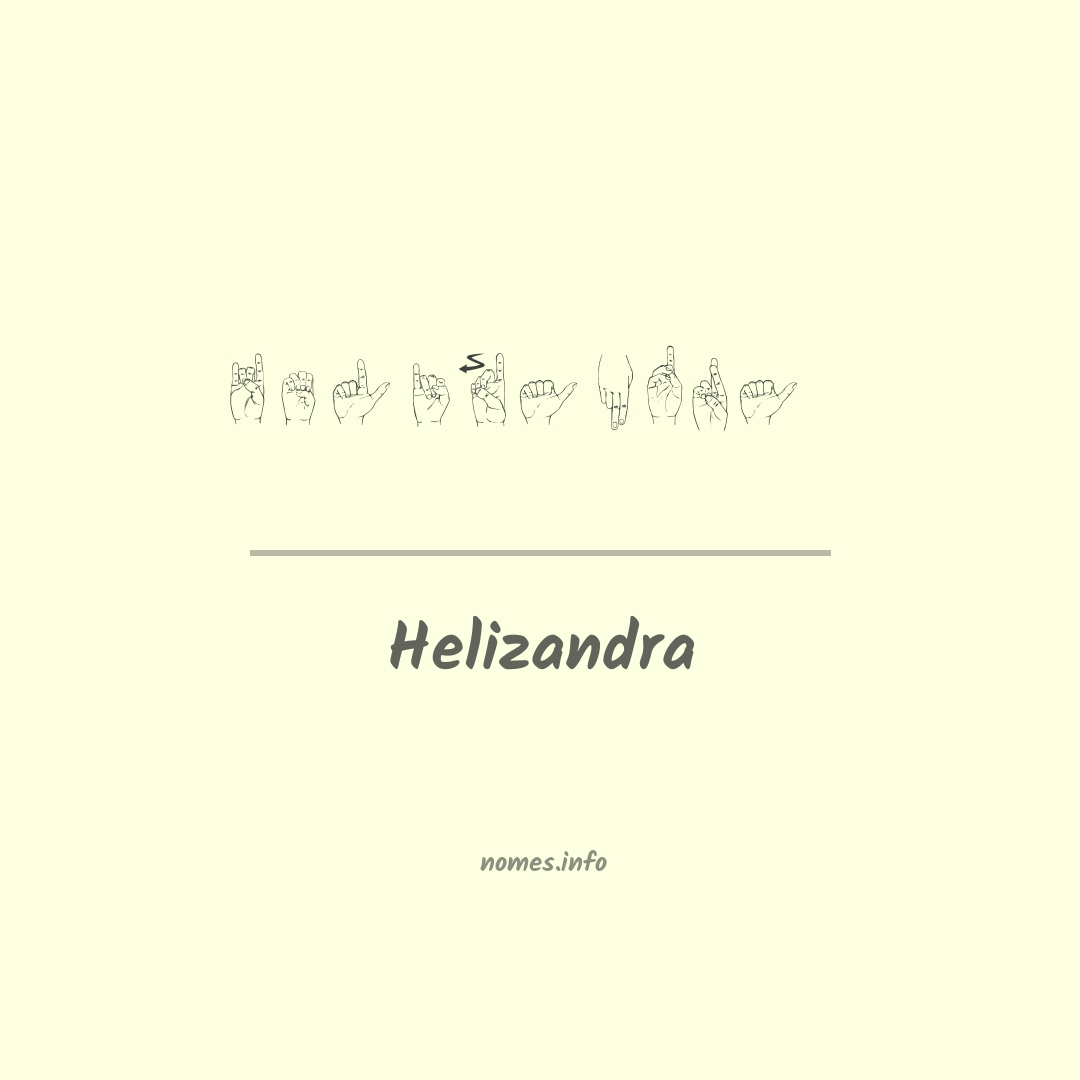 Helizandra em Libras