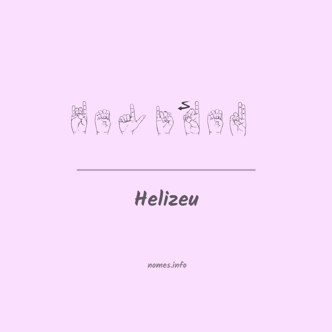 Helizeu em Libras