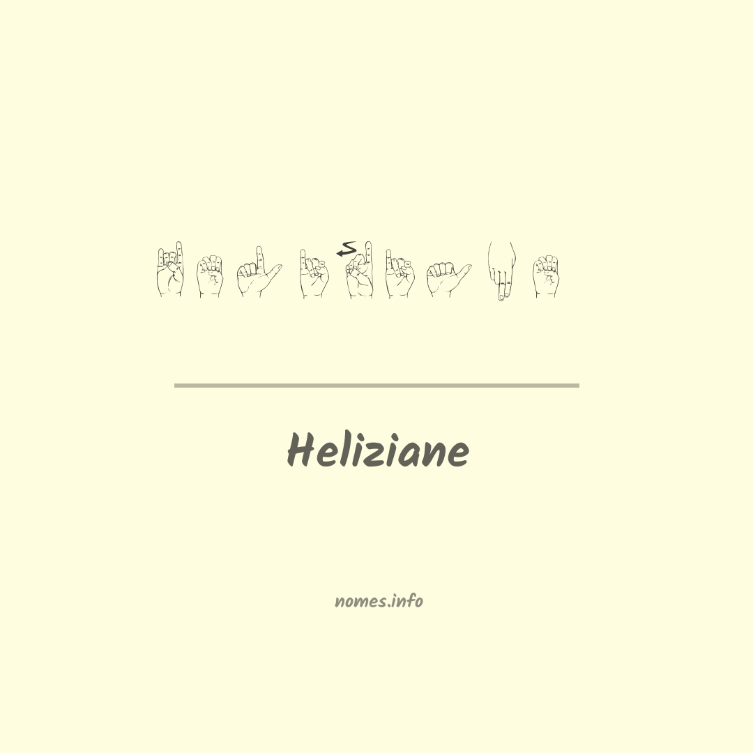 Heliziane em Libras
