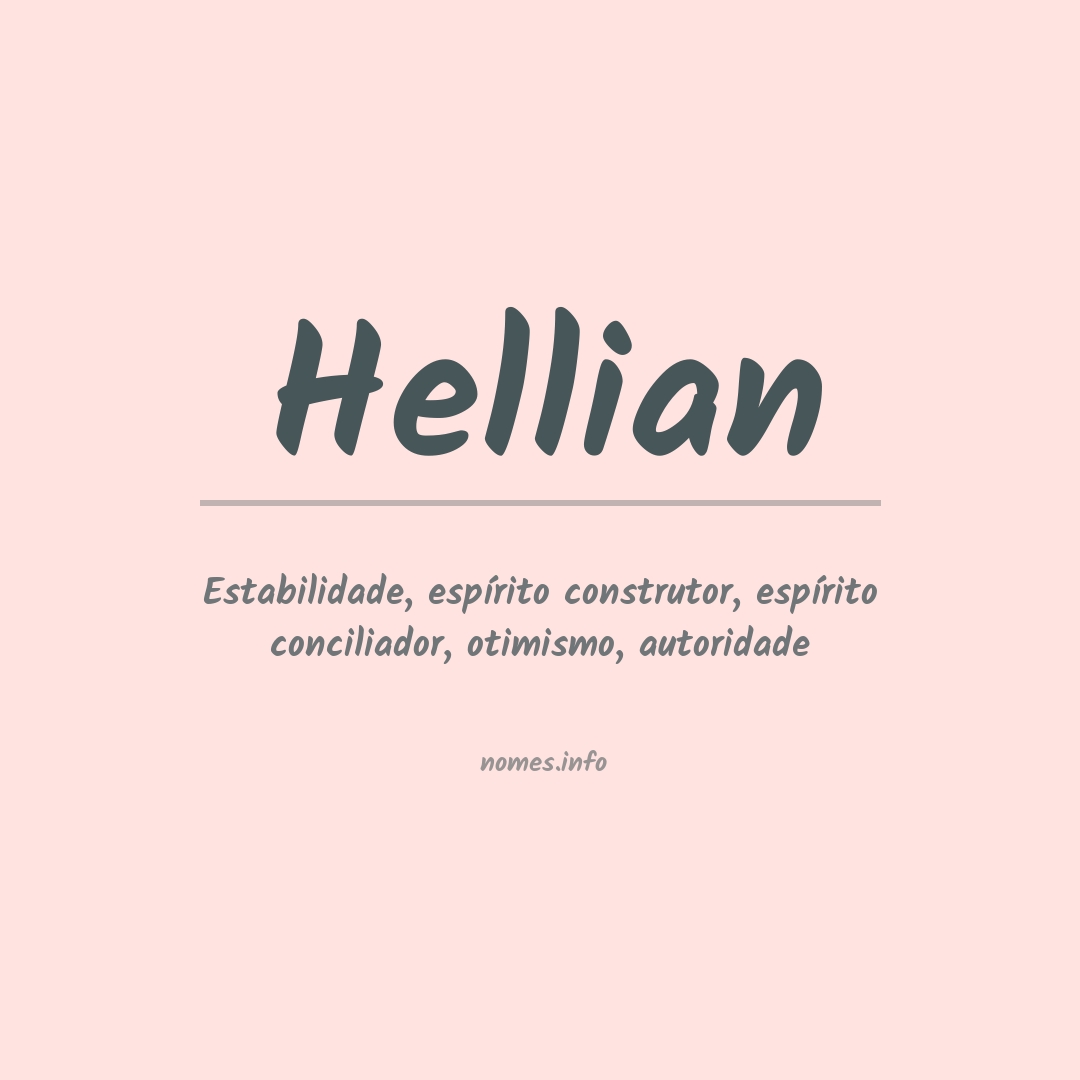 Significado do nome Hellian