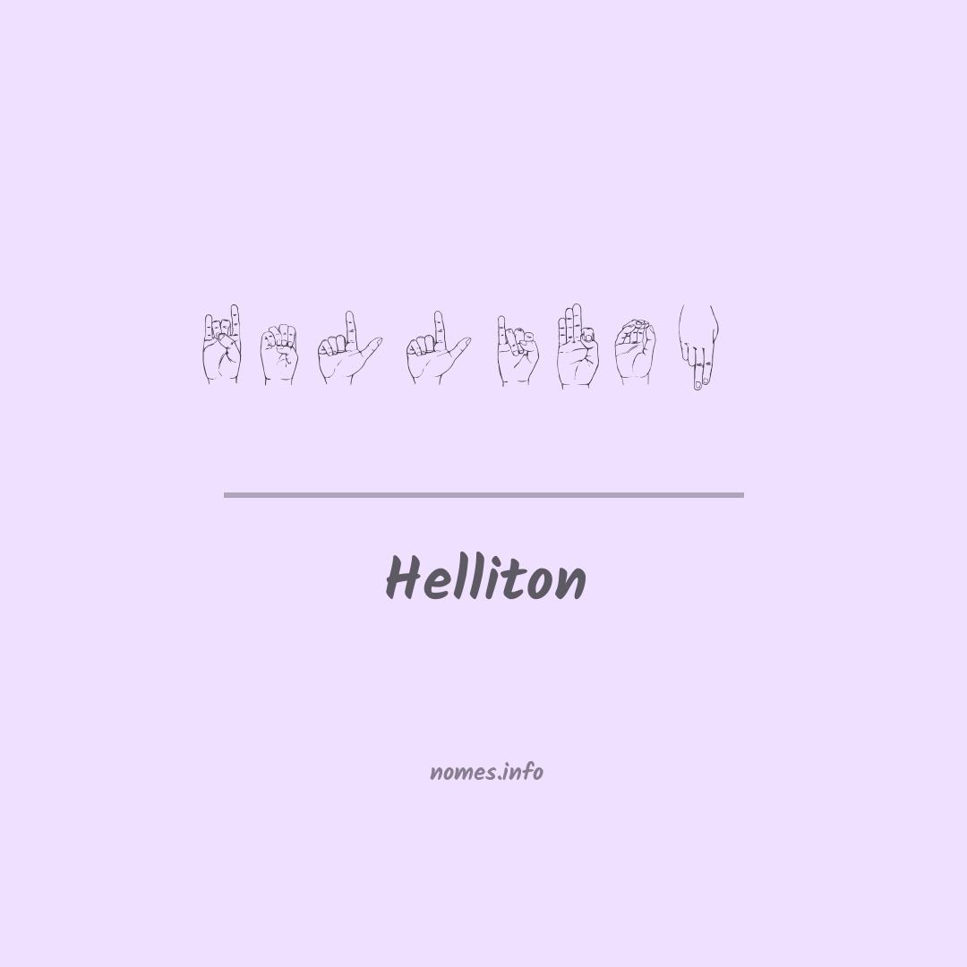 Helliton em Libras