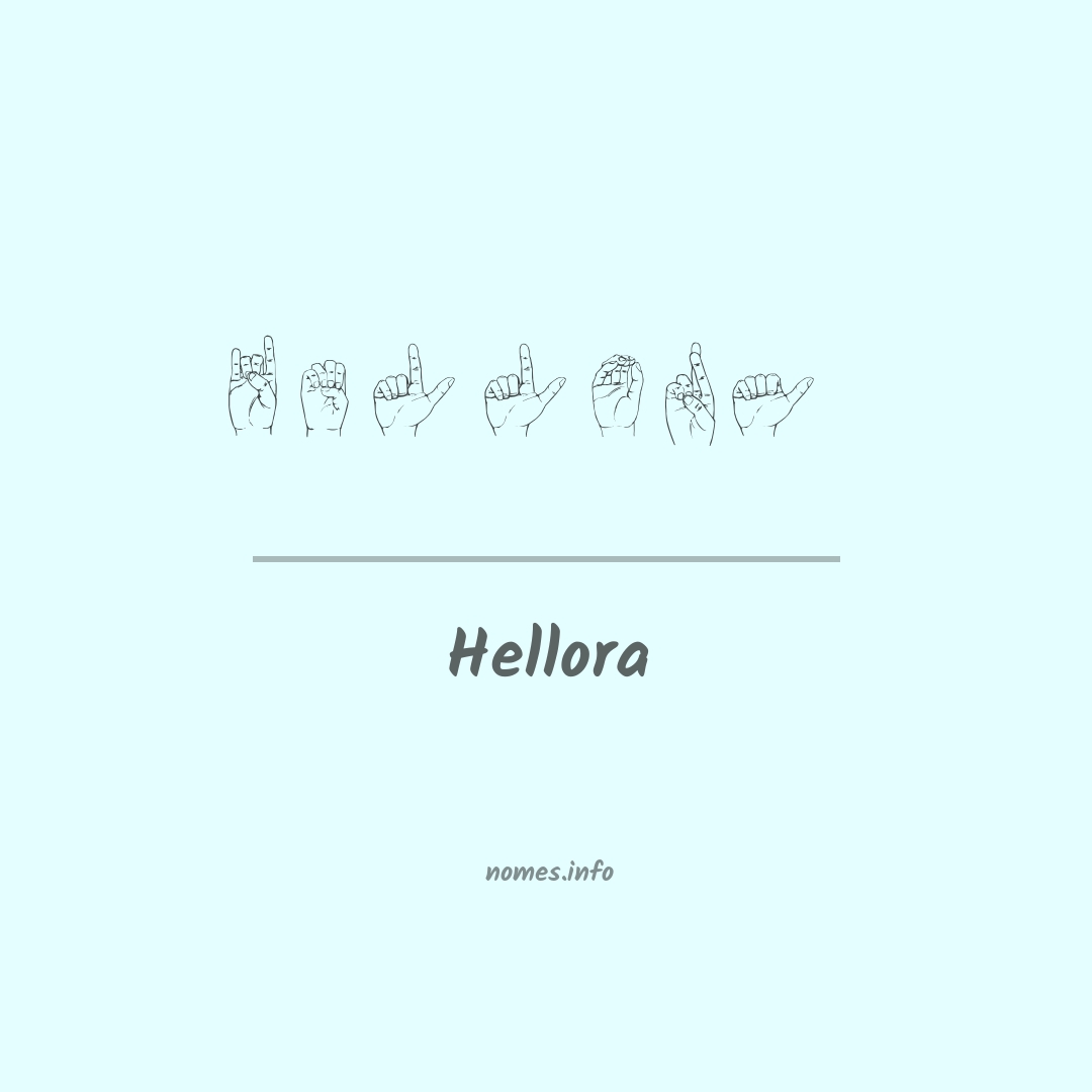 Hellora em Libras
