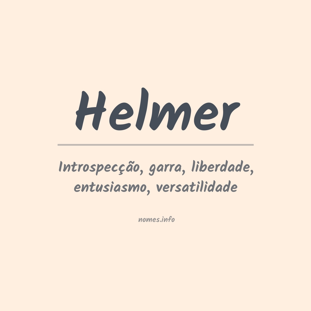 Significado do nome Helmer