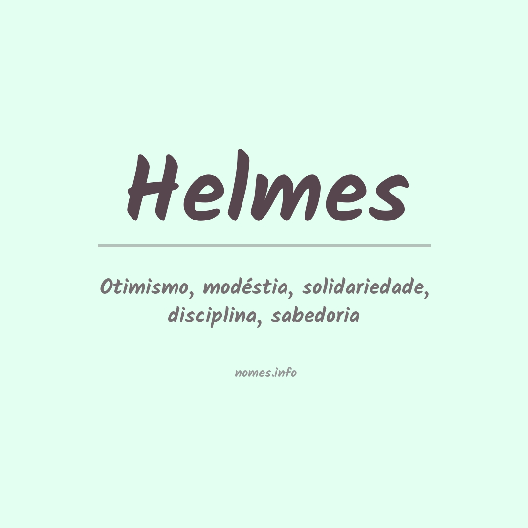 Significado do nome Helmes