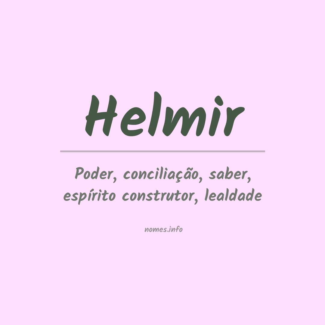 Significado do nome Helmir