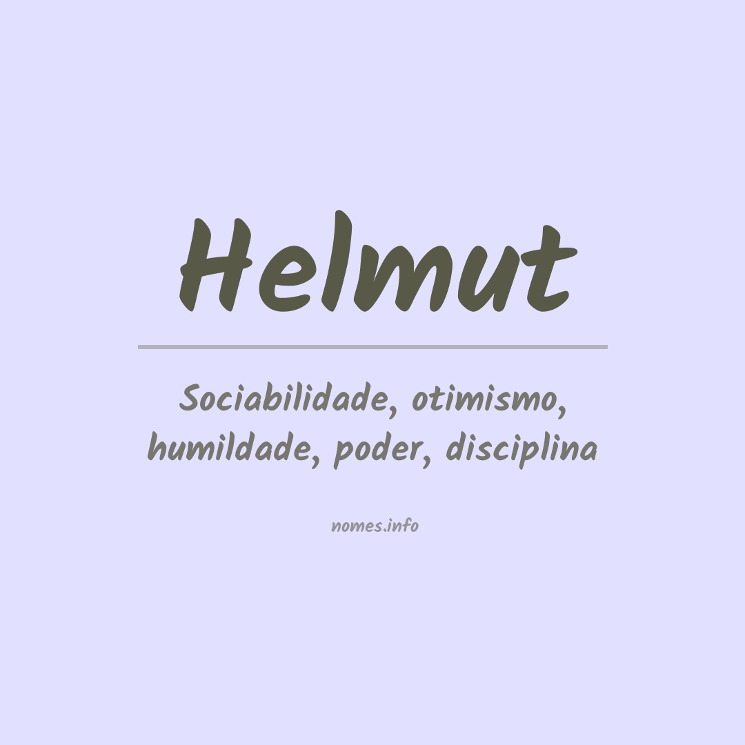 Significado do nome Helmut