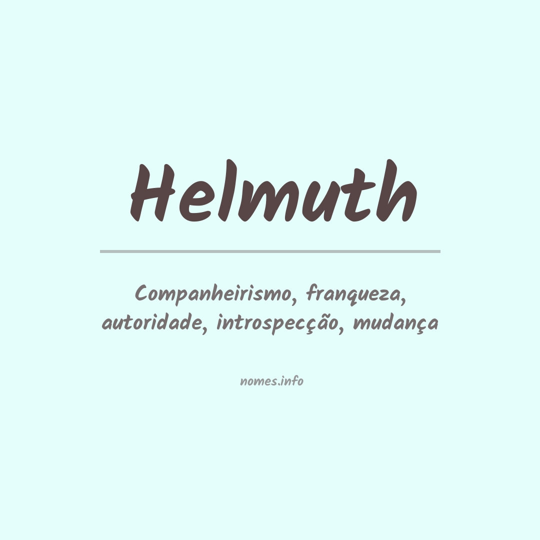 Significado do nome Helmuth