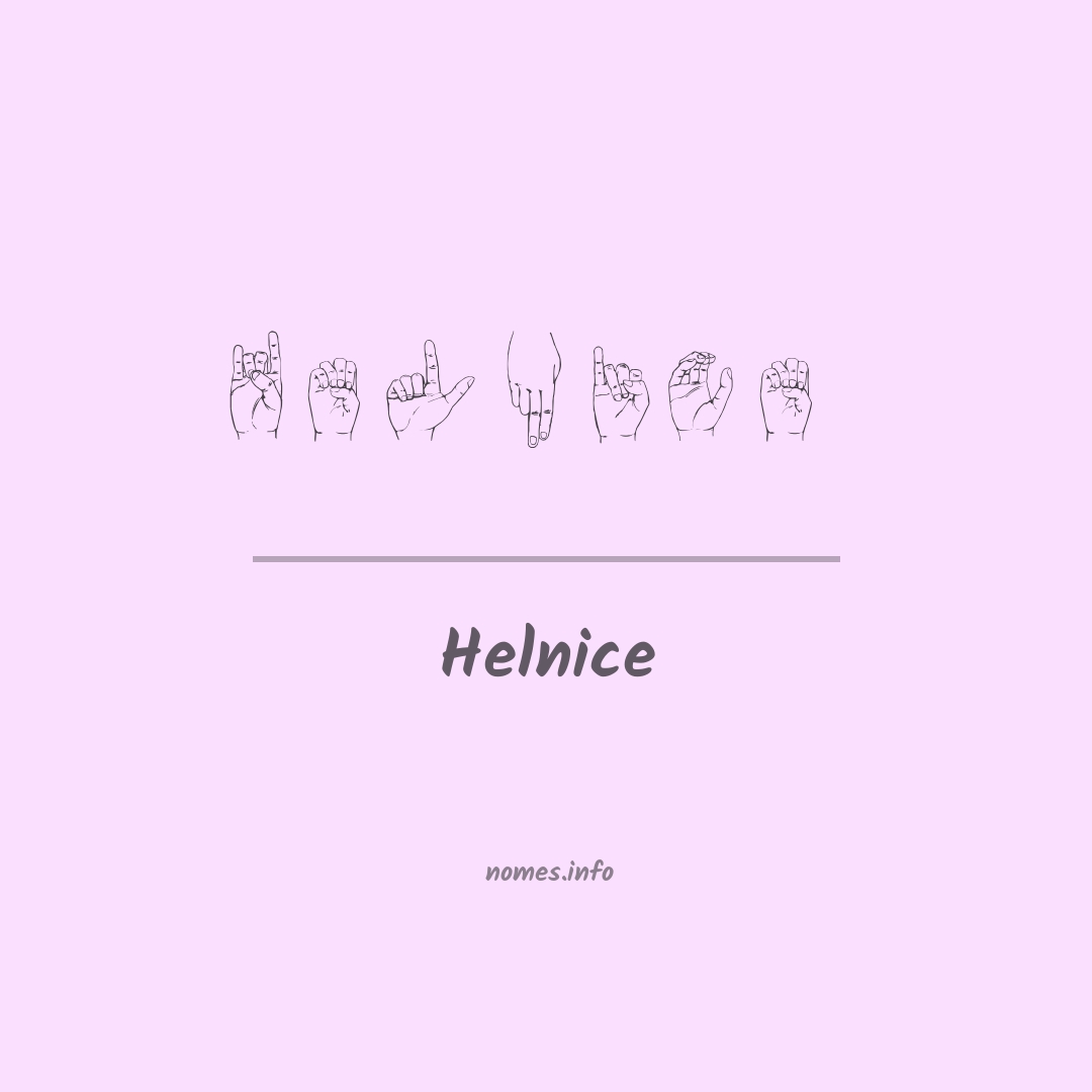 Helnice em Libras
