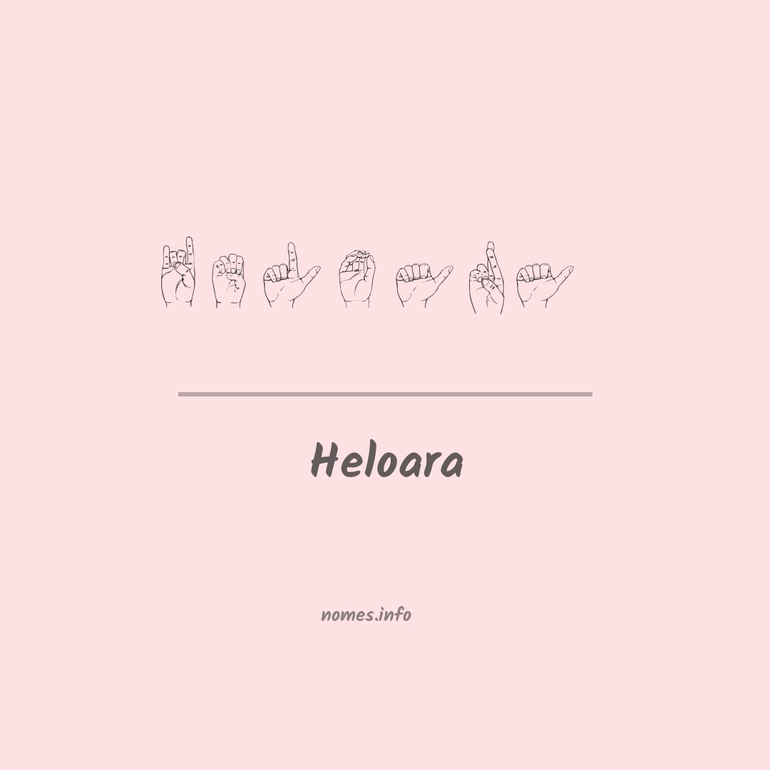 Heloara em Libras