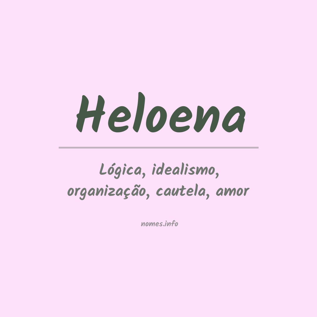 Significado do nome Heloena