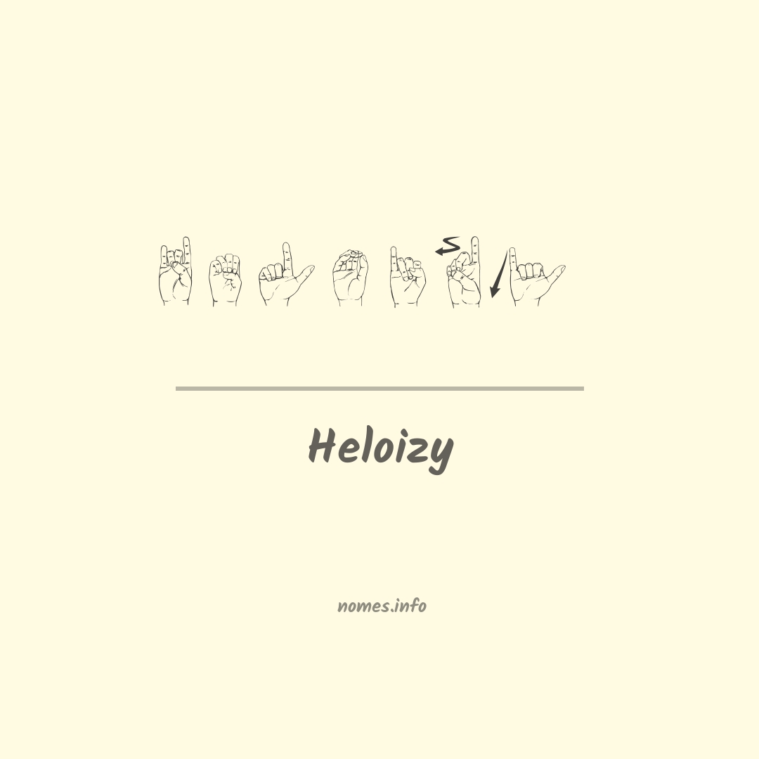 Heloizy em Libras