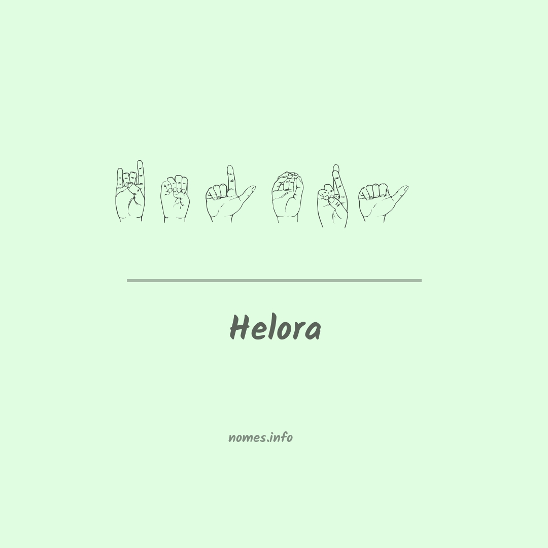 Helora em Libras