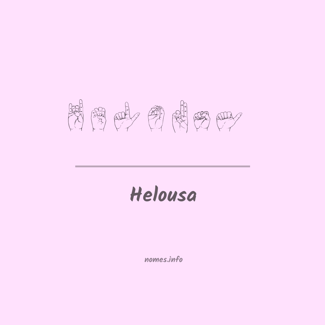 Helousa em Libras