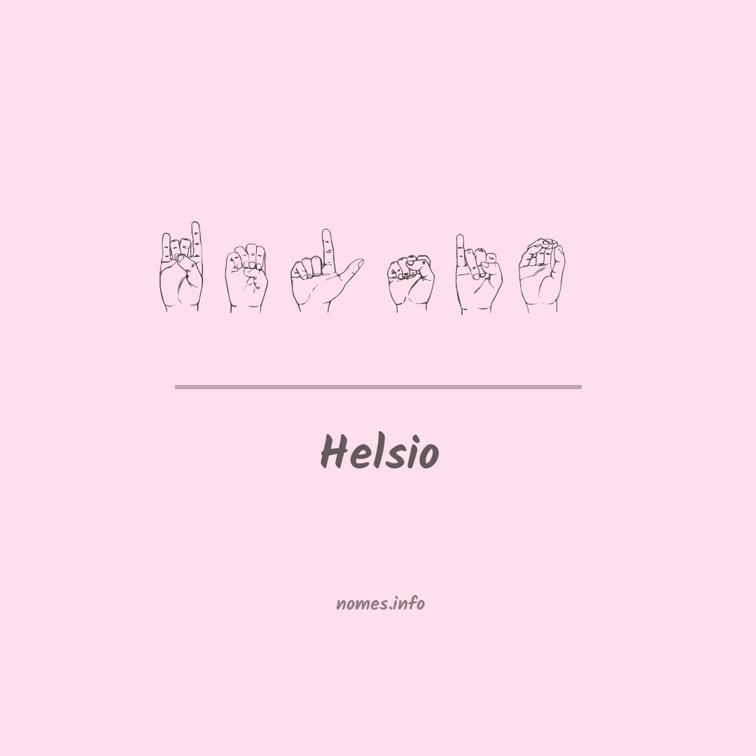 Helsio em Libras