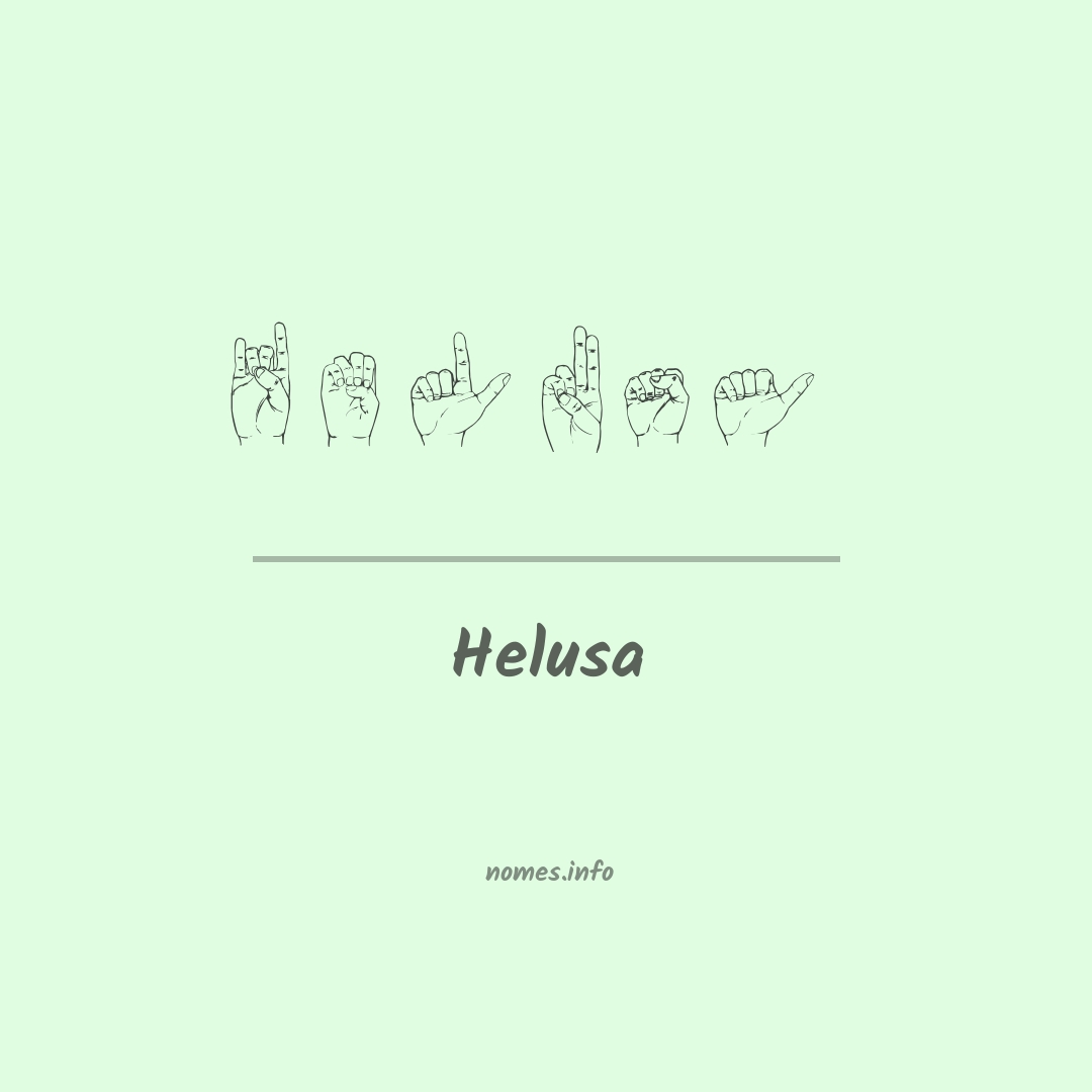 Helusa em Libras