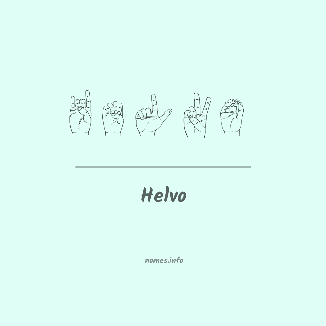 Helvo em Libras
