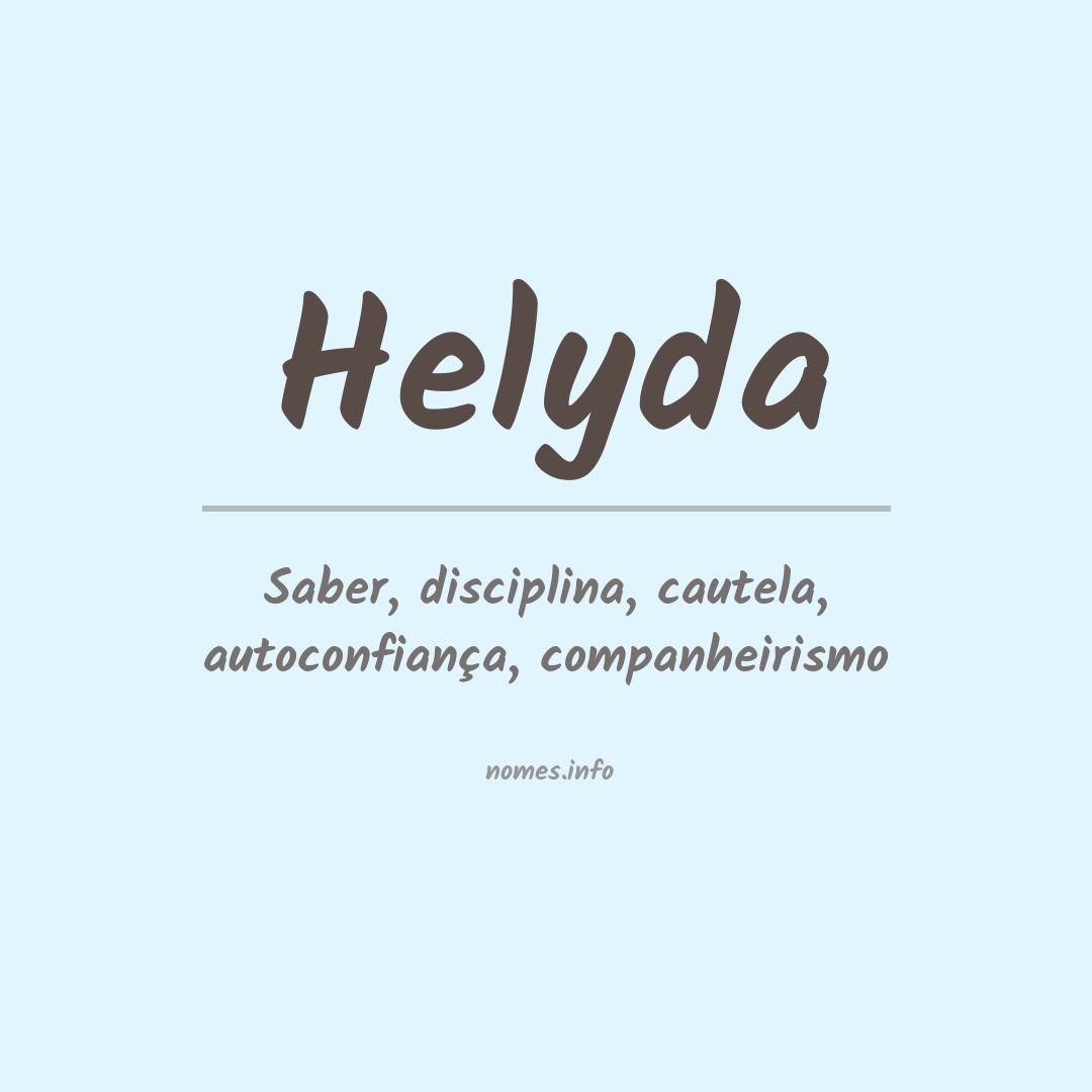 Significado do nome Helyda