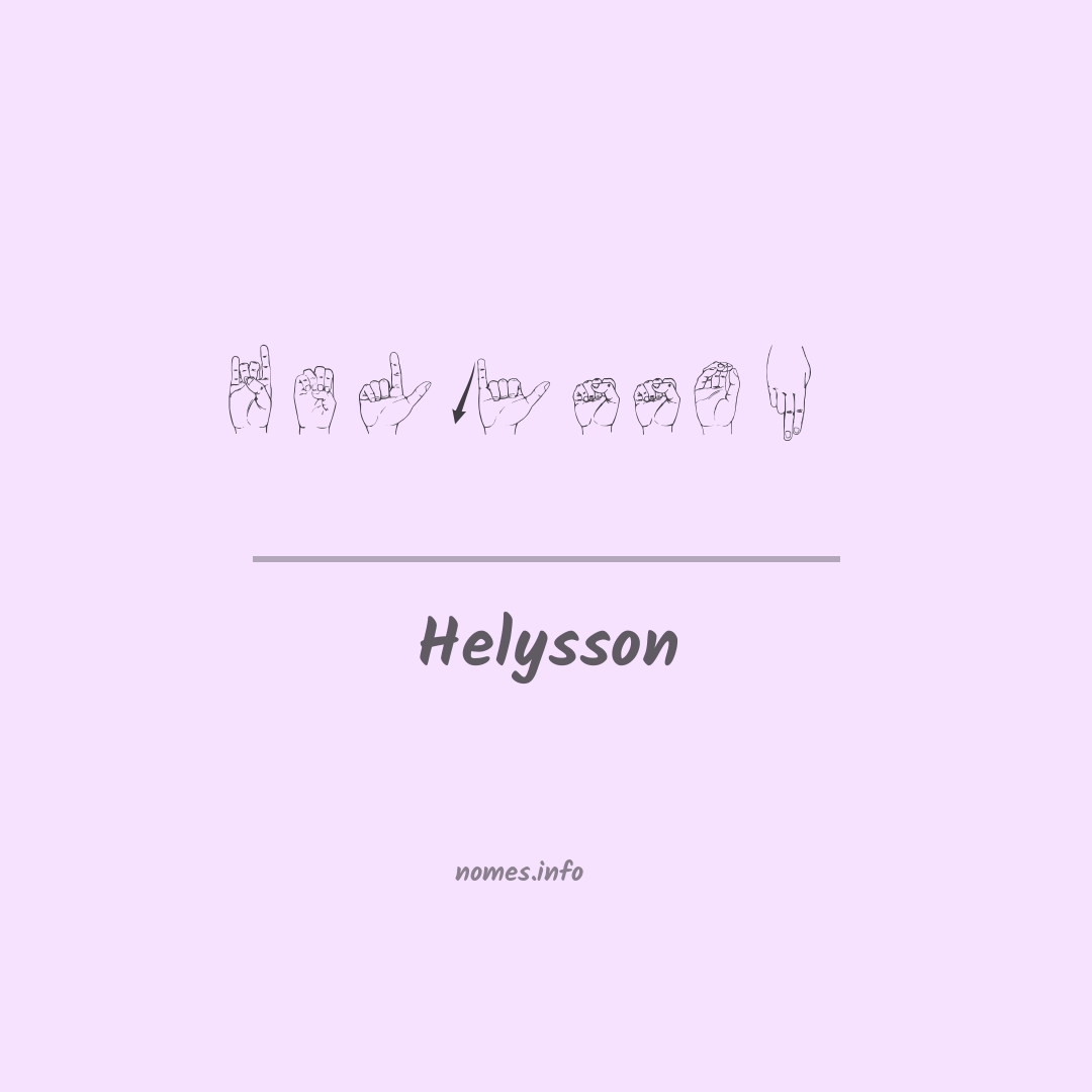 Helysson em Libras