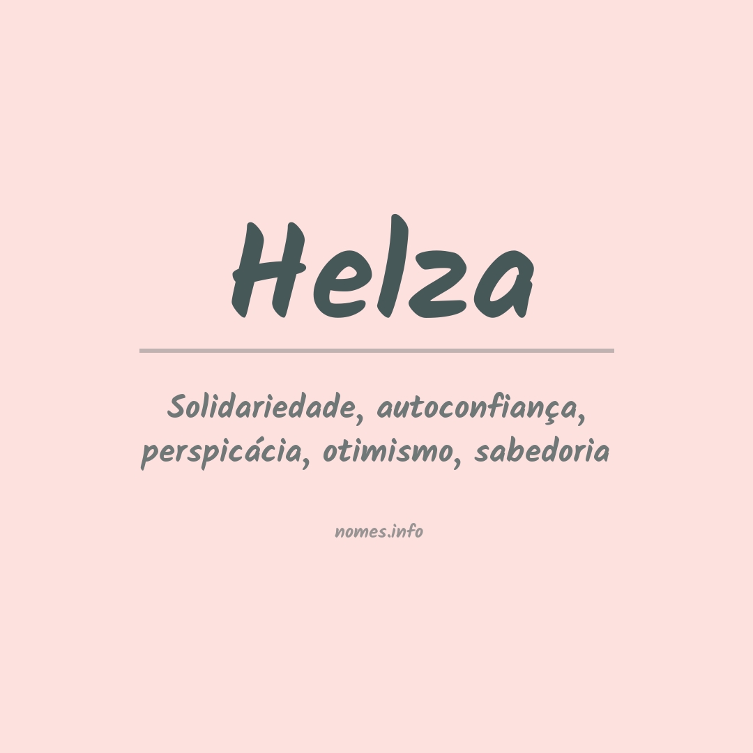 Significado do nome Helza