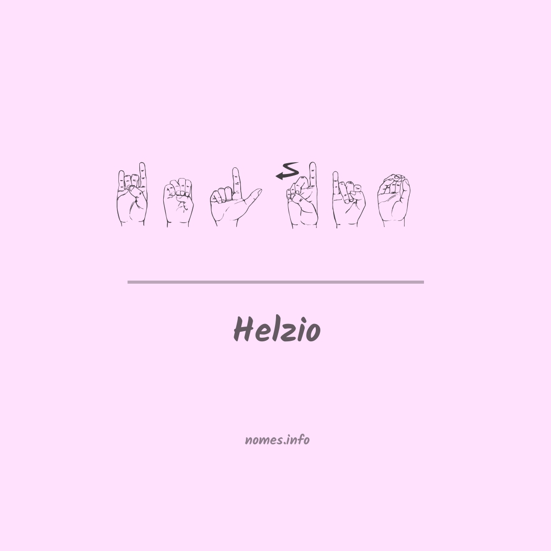 Helzio em Libras