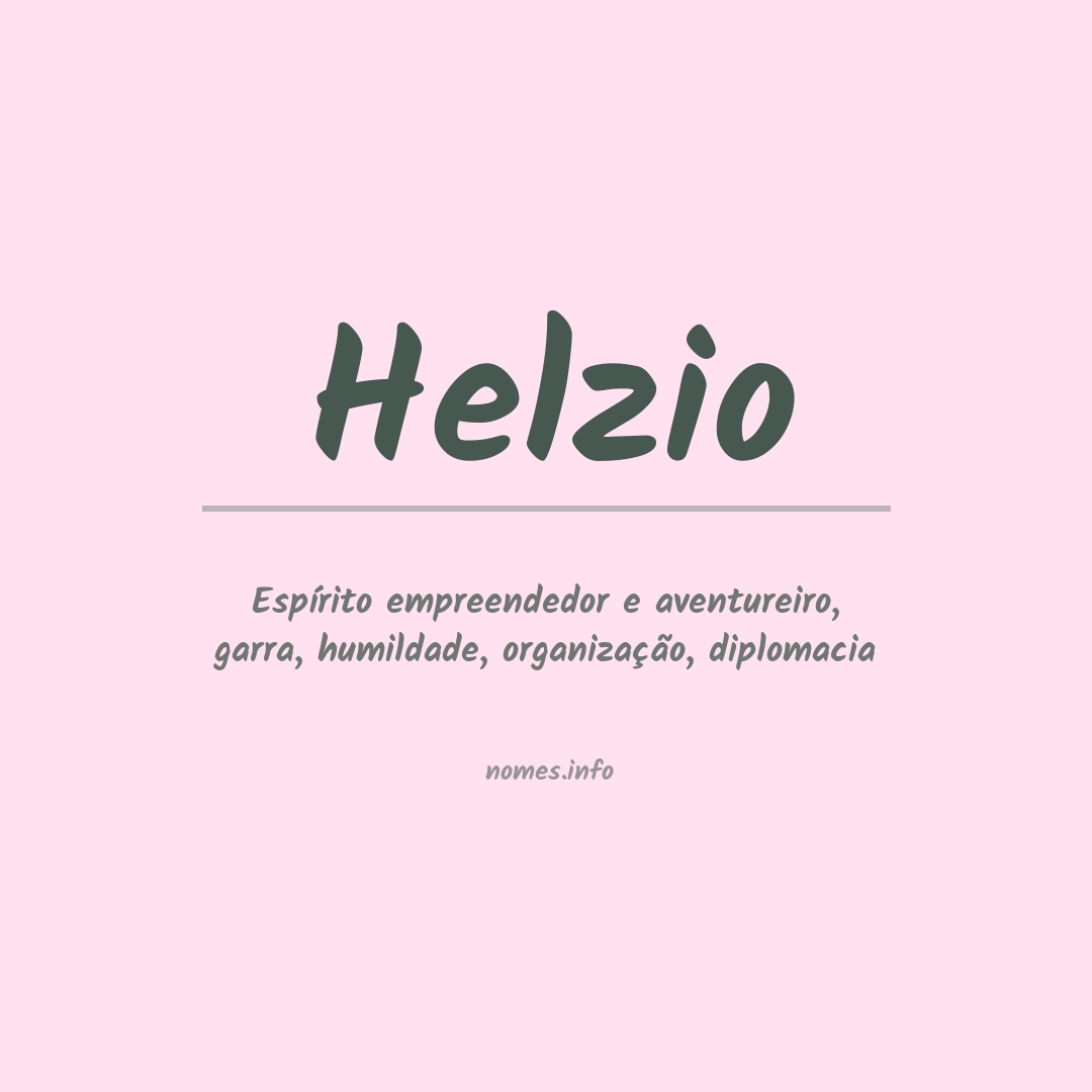 Significado do nome Helzio