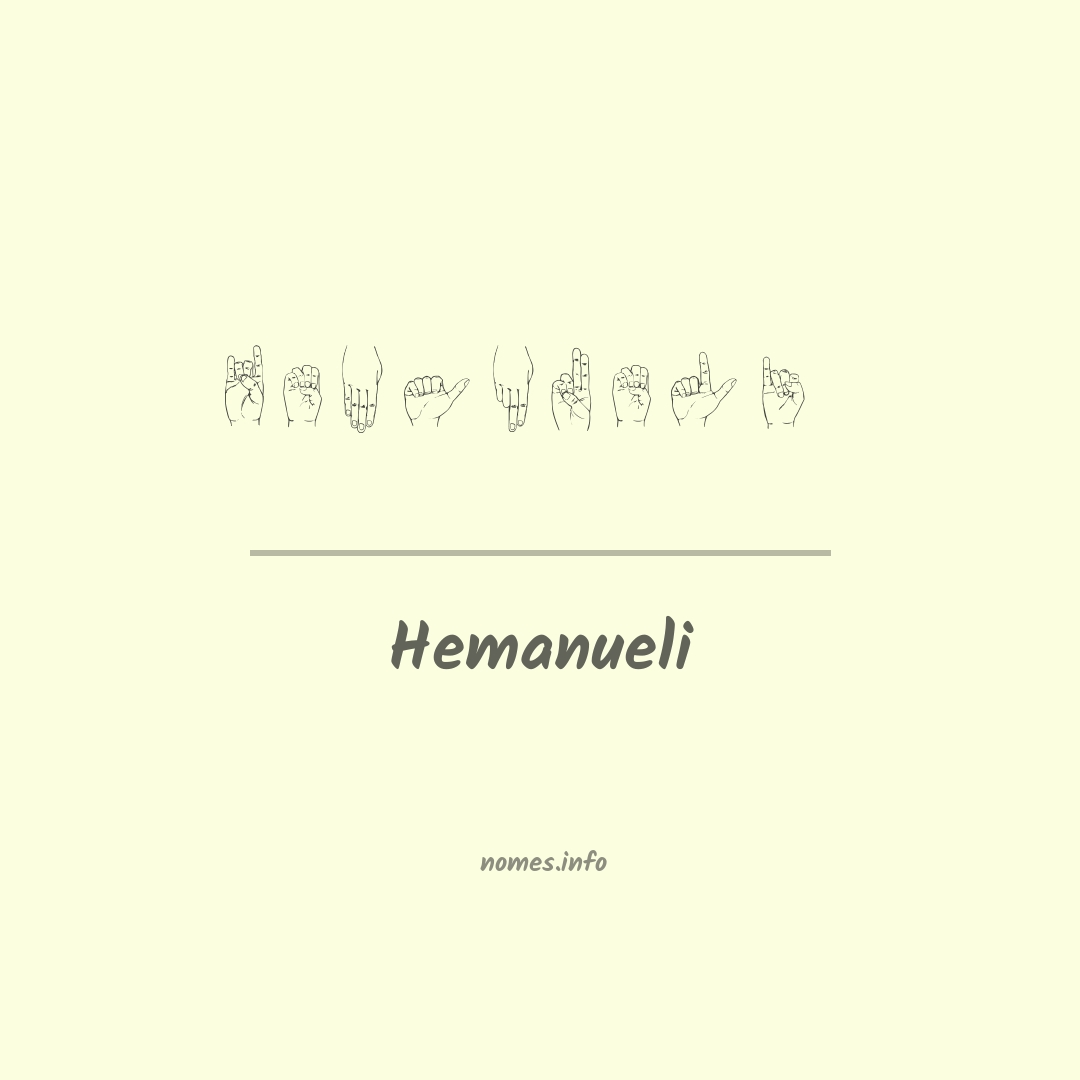 Hemanueli em Libras