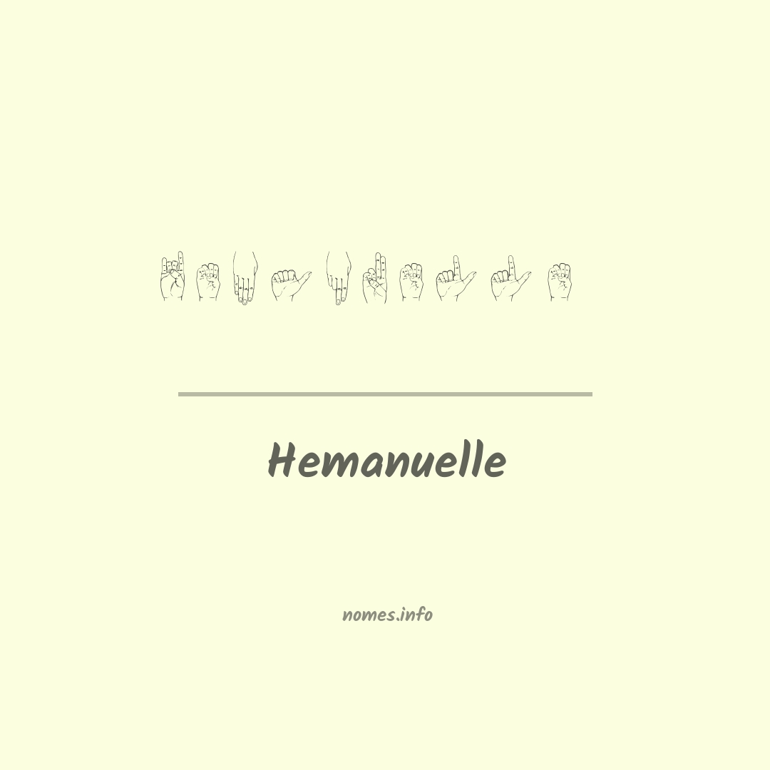 Hemanuelle em Libras