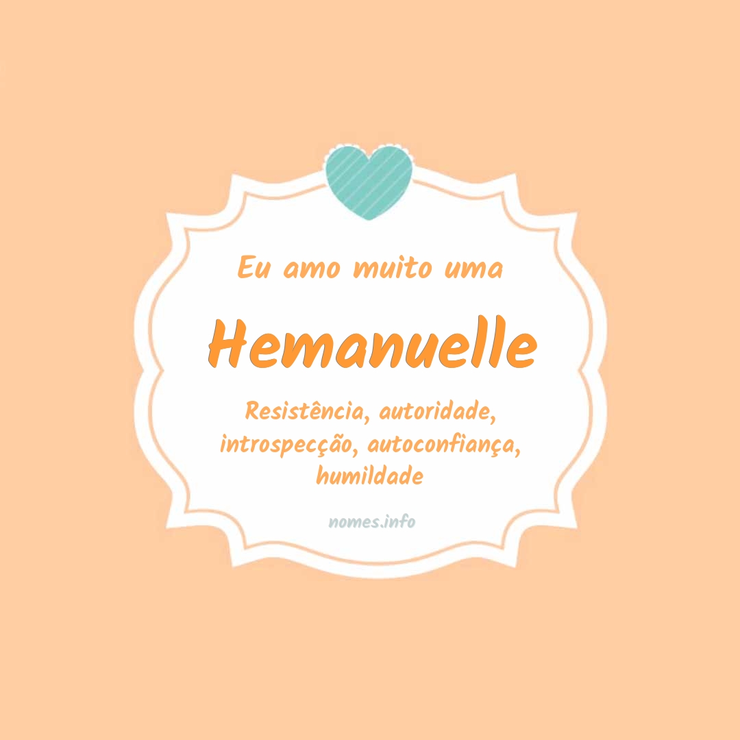 Eu amo muito Hemanuelle