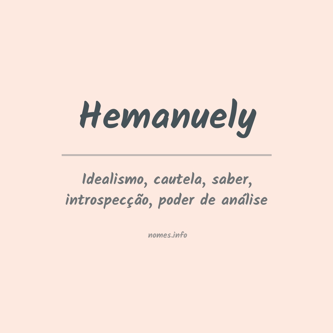 Significado do nome Hemanuely