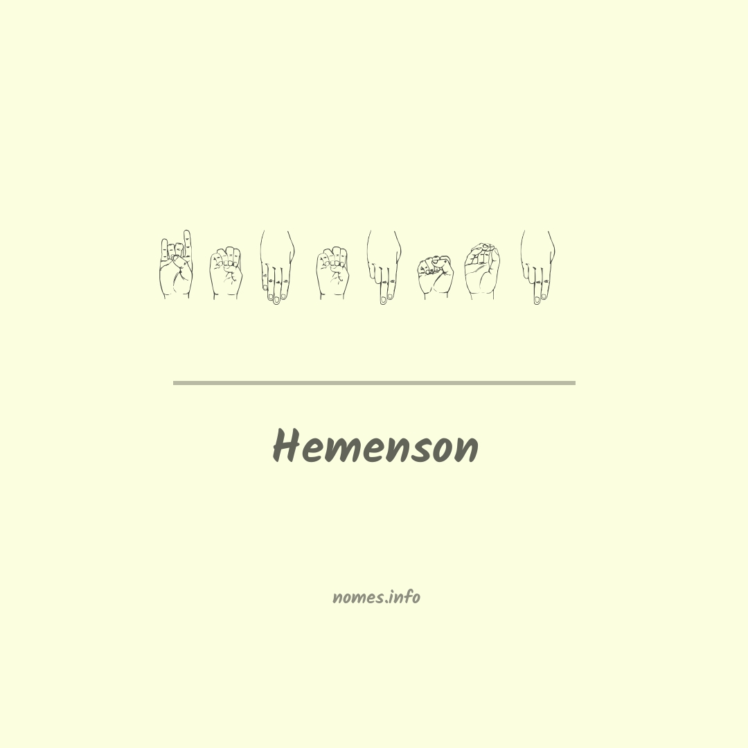 Hemenson em Libras