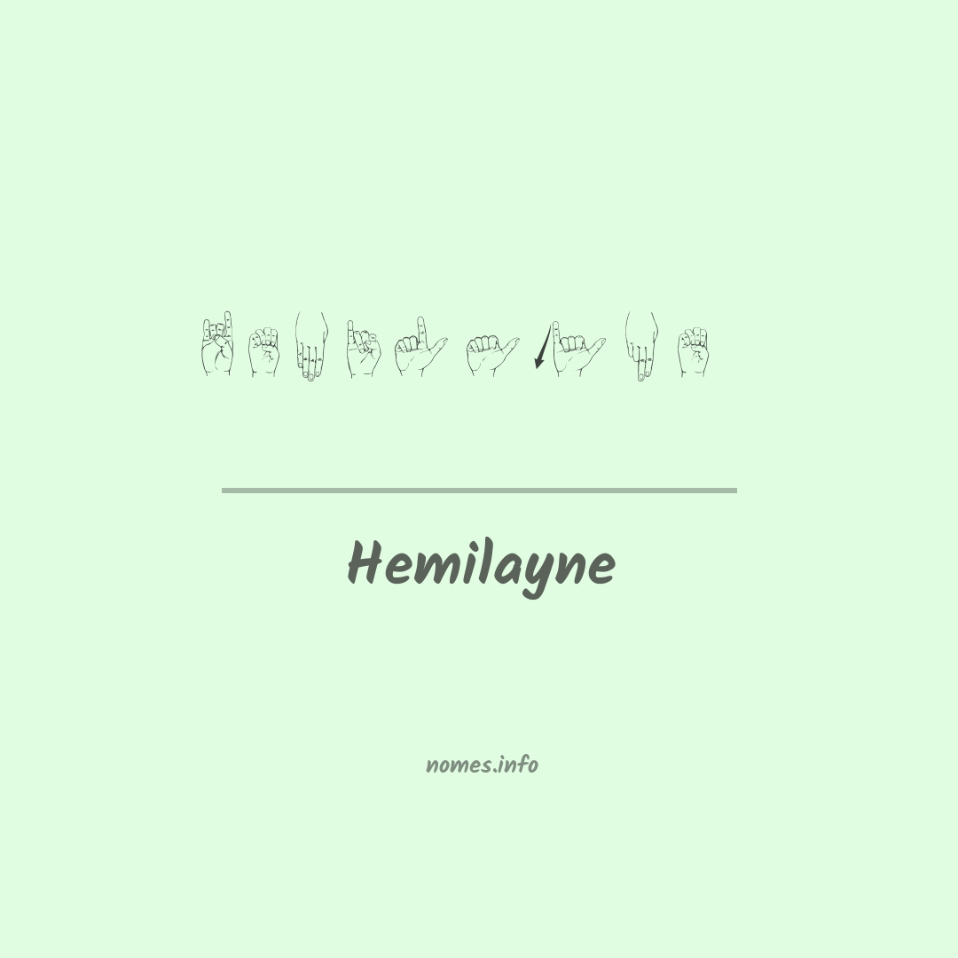 Hemilayne em Libras
