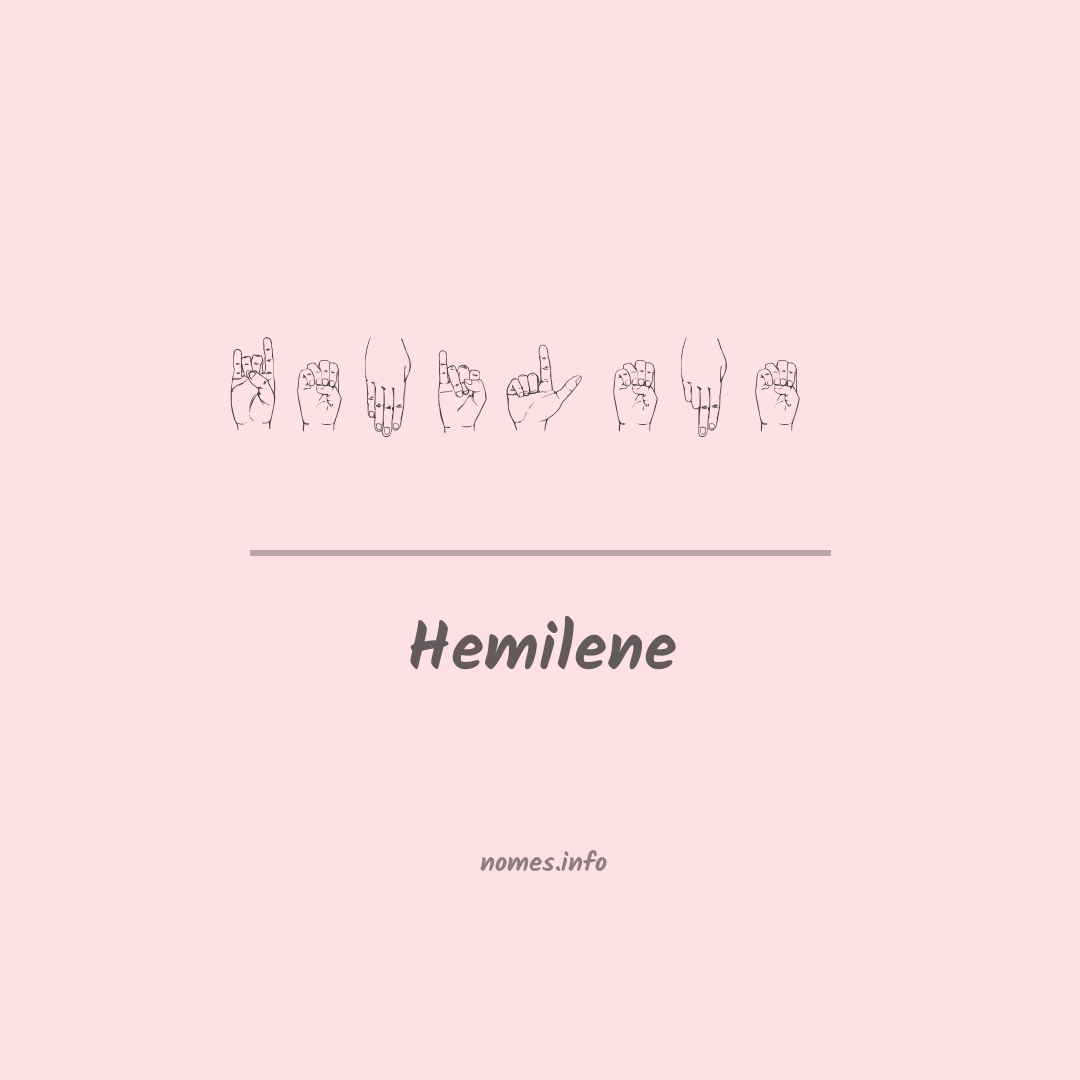 Hemilene em Libras