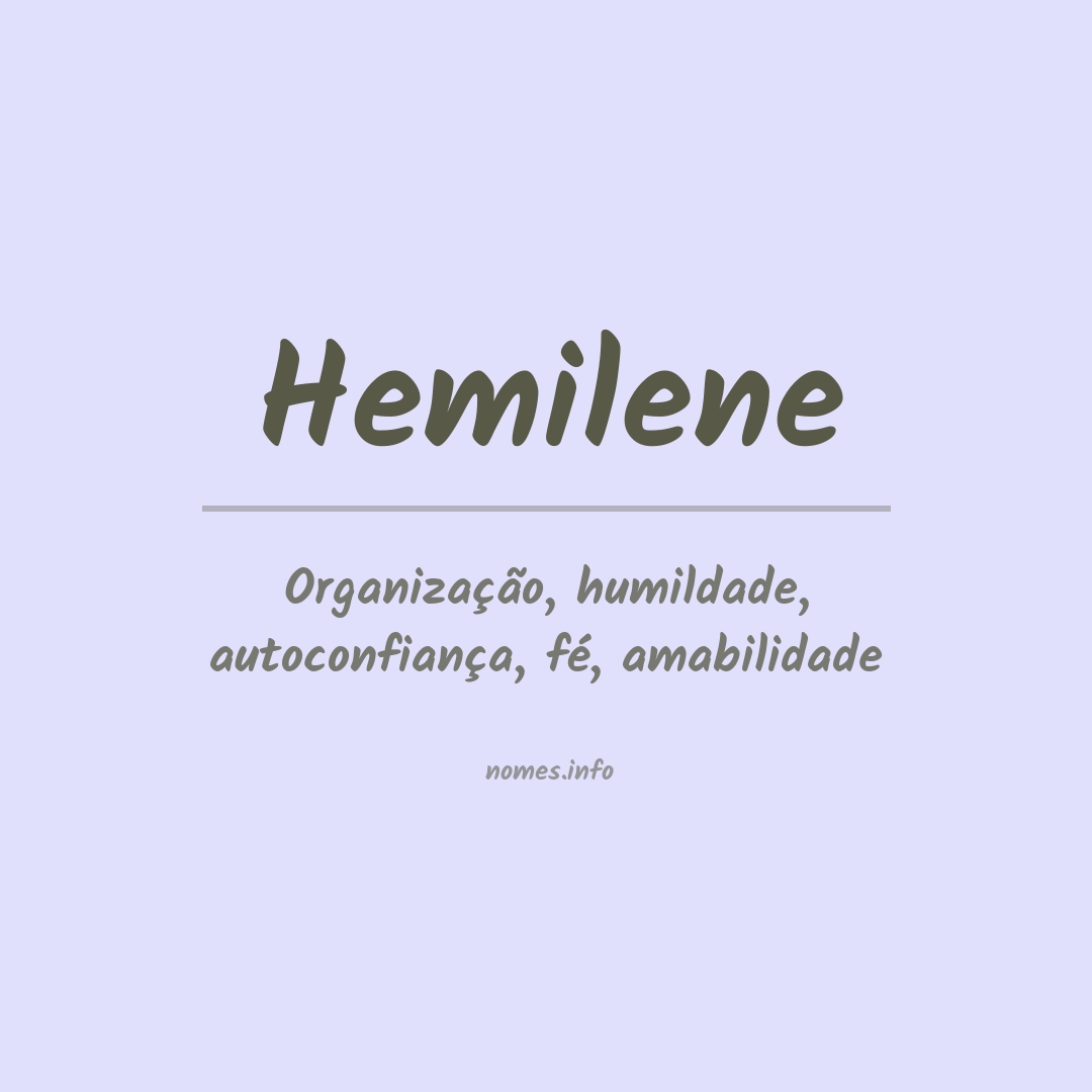 Significado do nome Hemilene