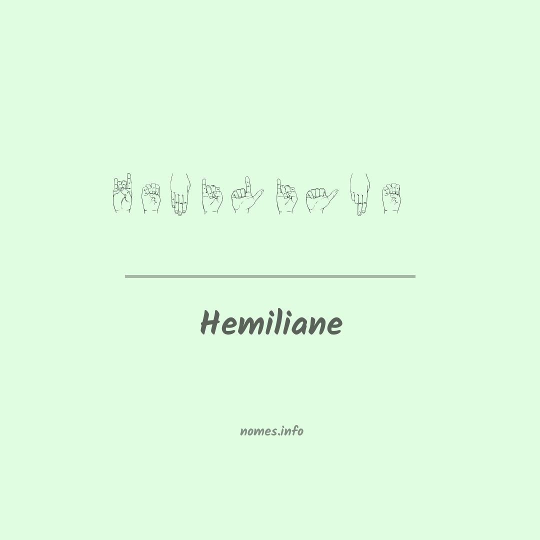 Hemiliane em Libras